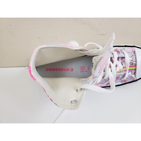 Converse All Star Chuck Taylor Unicorn Womens JR Size 5 Pink School Halloween - Picture 8 of 10
